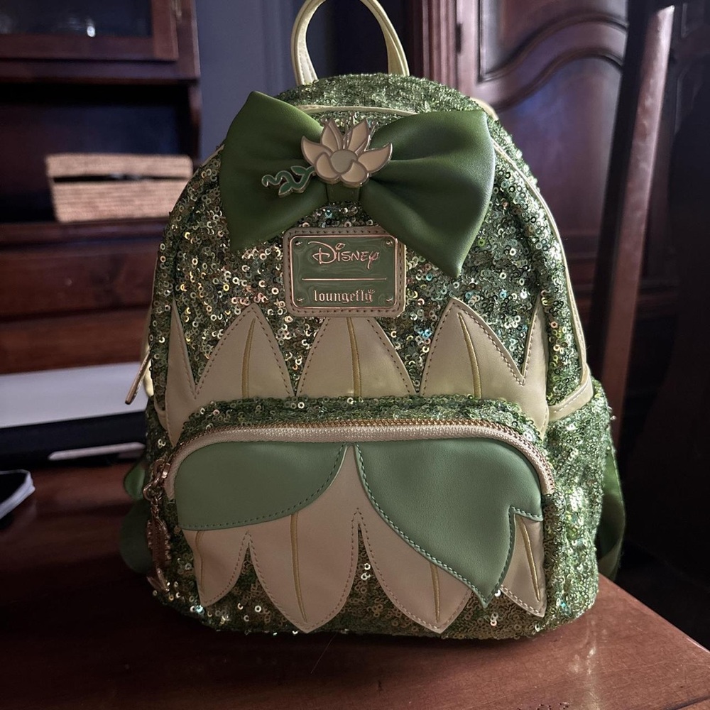 Loungefly Green Sequin Backpack - image 1